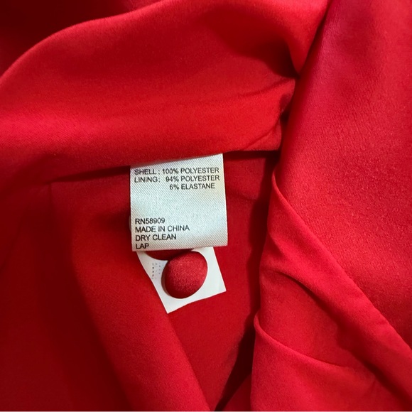 NWT Antonio Melani Bernadette Satin Women's Red Jacket Size 4 Formal Cocktail - Picture 9 of 14